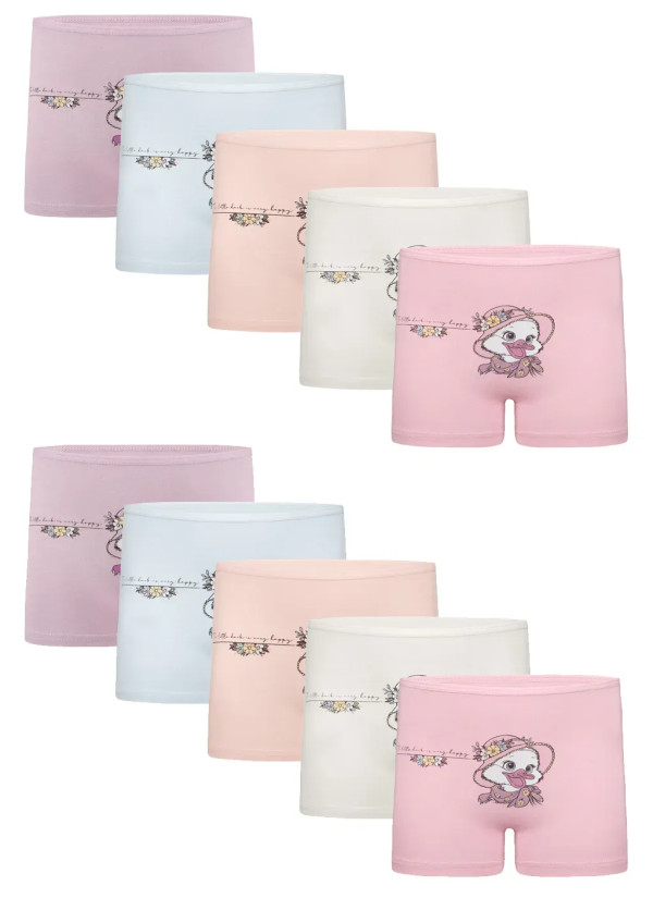 Donella 4271PB237 Assorted 10-Pack Girls' Briefs — wholesale for boutiques