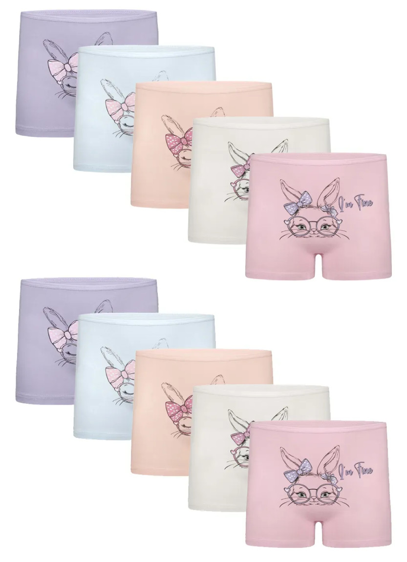 Donella 4271PB251 Assorted 10-Pack Girls' Briefs — Turkish factory wholesale