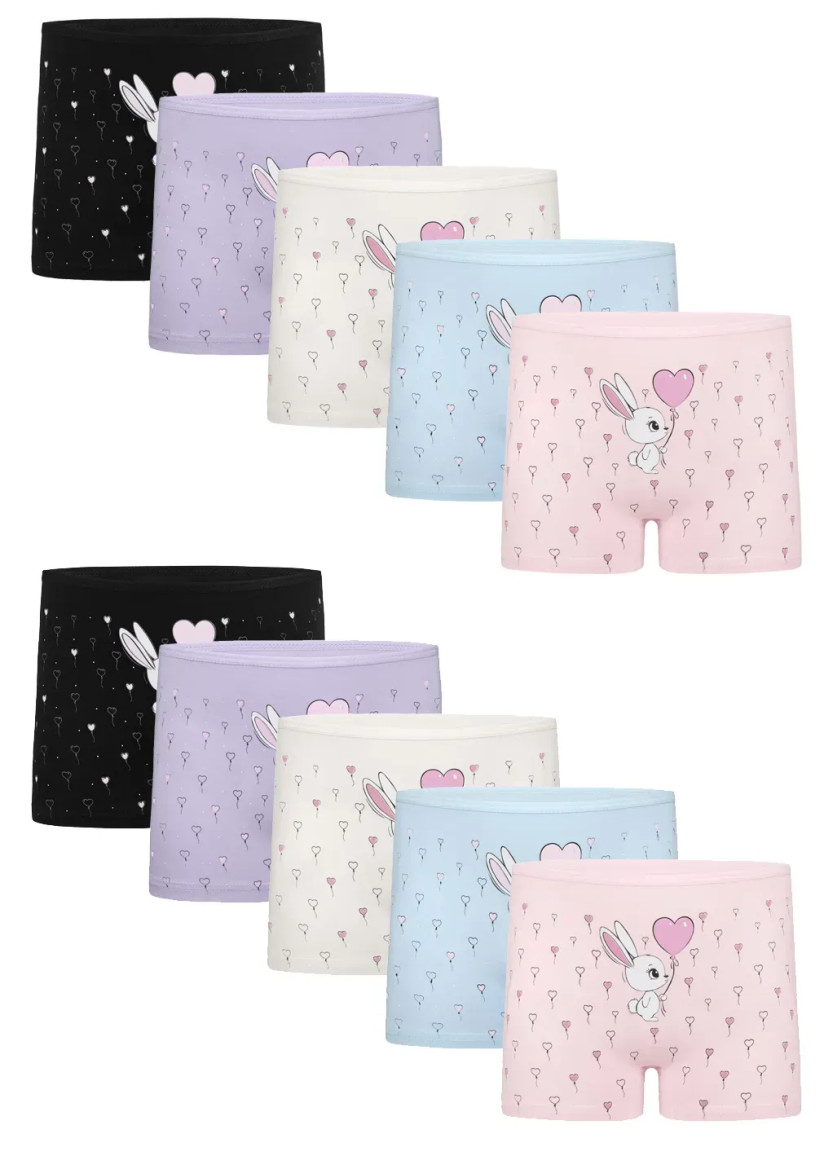 Donella 4271PB253 Assorted 10-Pack Girls' Briefs — Turkey wholesale collection