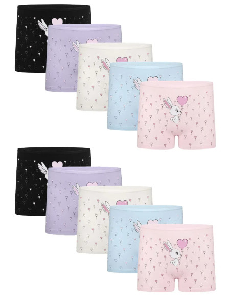 Donella 4271PB253 Assorted 10-Pack Girls' Briefs — Turkey wholesale collection