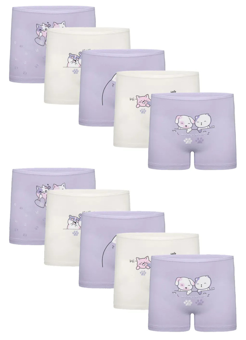 Donella 4271PB254 Assorted 10-Pack Girls' Briefs — direct Turkish factory supply