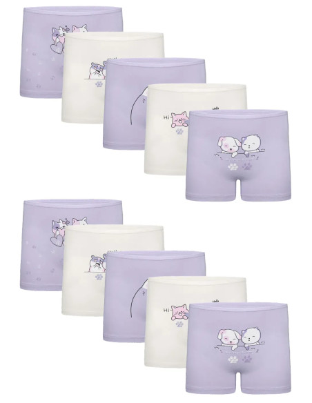 Donella 4271PB254 Assorted 10-Pack Girls' Briefs — direct Turkish factory supply