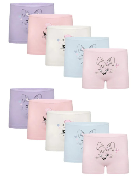 Donella 4271PB257 Assorted 10-Pack Girls' Briefs — wholesale for boutiques