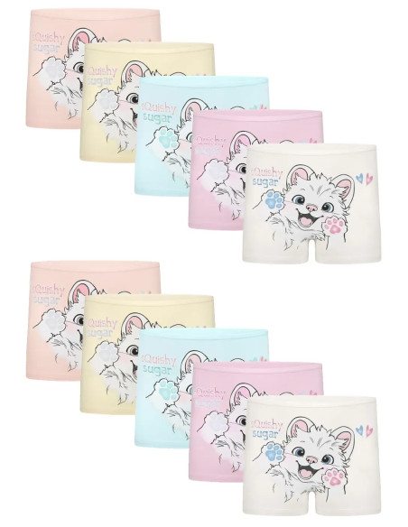 Donella 4271PB273 Assorted 10-Pack Girls' Briefs — Turkey wholesale collection