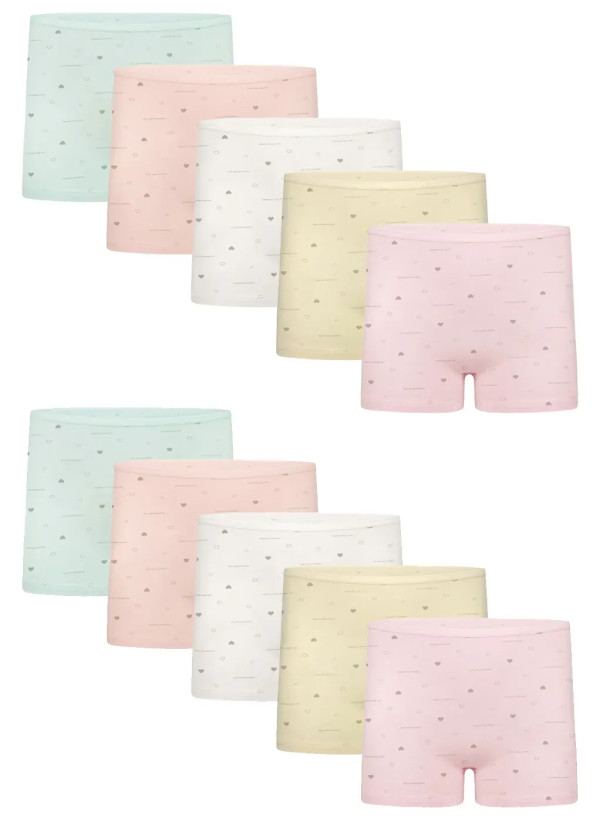 Donella 428128 Assorted 10-Pack Girls' Briefs — factory-direct from Turkey