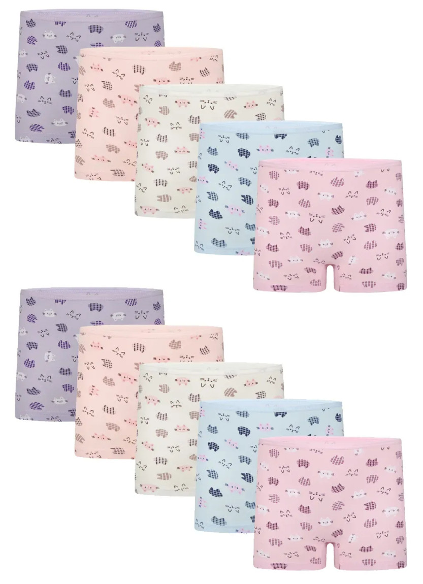 Donella 428129 Assorted 10-Pack Girls' Briefs — Turkish factory wholesale