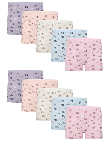 Donella 428129 Assorted 10-Pack Girls' Briefs — Turkish factory wholesale