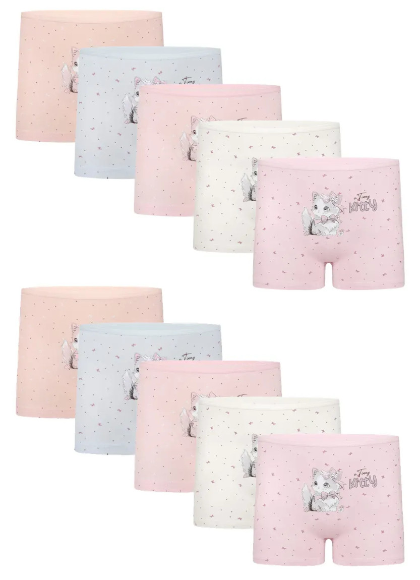Donella 4281B48 Assorted 10-Pack Girls' Briefs — Turkey wholesale collection