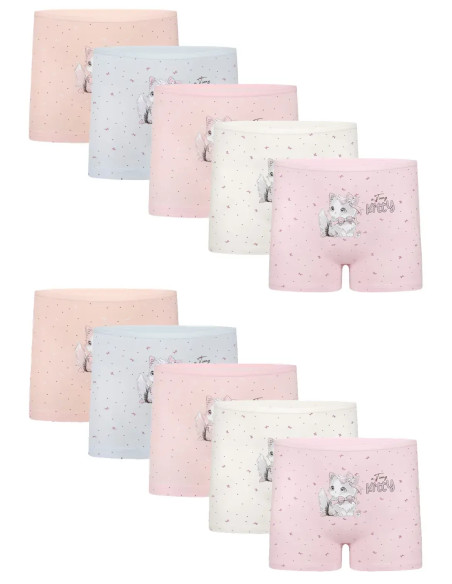 Donella 4281B48 Assorted 10-Pack Girls' Briefs — Turkey wholesale collection