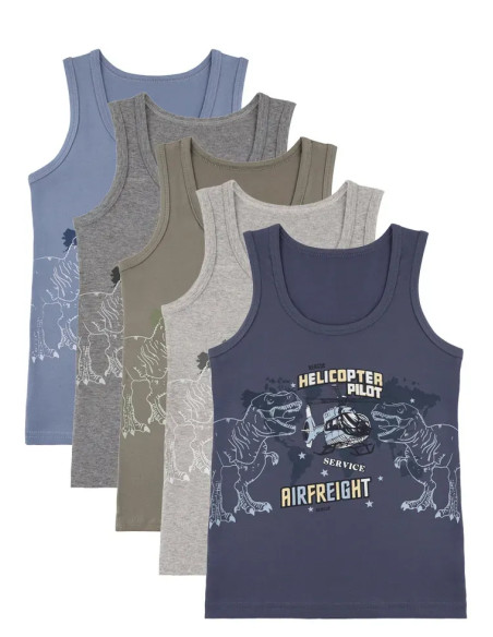 Donella 7771PB39 Assorted 10-Pack Boys' Tank Top — Turkey wholesale collection