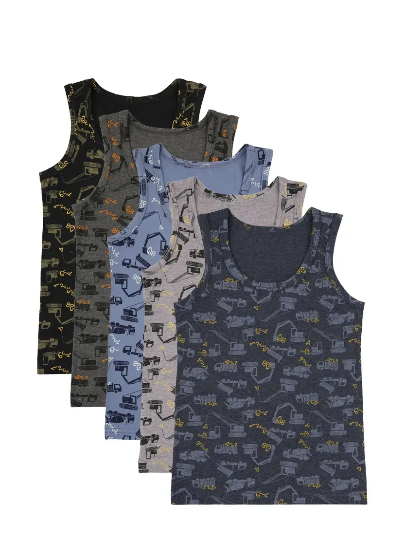 Donella 778122 Assorted 10-Pack Boys' Tank Top — direct Turkish factory supply