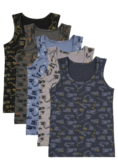 Donella 778122 Assorted 10-Pack Boys' Tank Top — direct Turkish factory supply