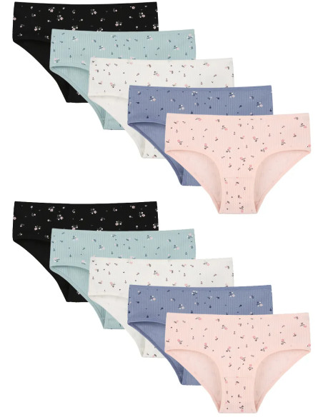 Donella 501301 Assorted 10-Pack Girls' Briefs — factory-direct from Turkey