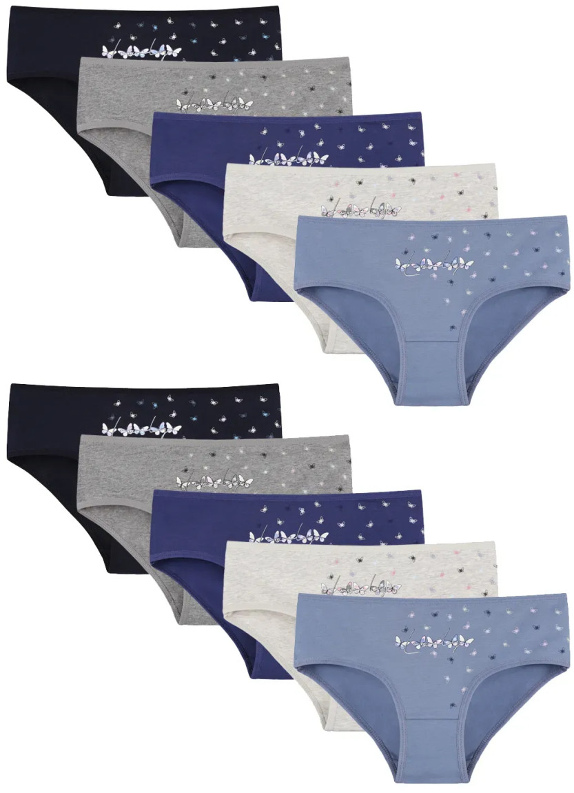 Donella 5071PB255 Assorted 10-Pack Girls' Briefs — Turkey wholesale collection