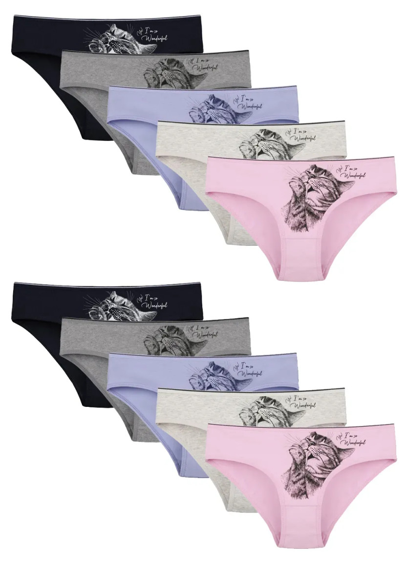 Donella 5171PB199 Assorted 10-Pack Girls' Briefs — Turkish textile wholesale