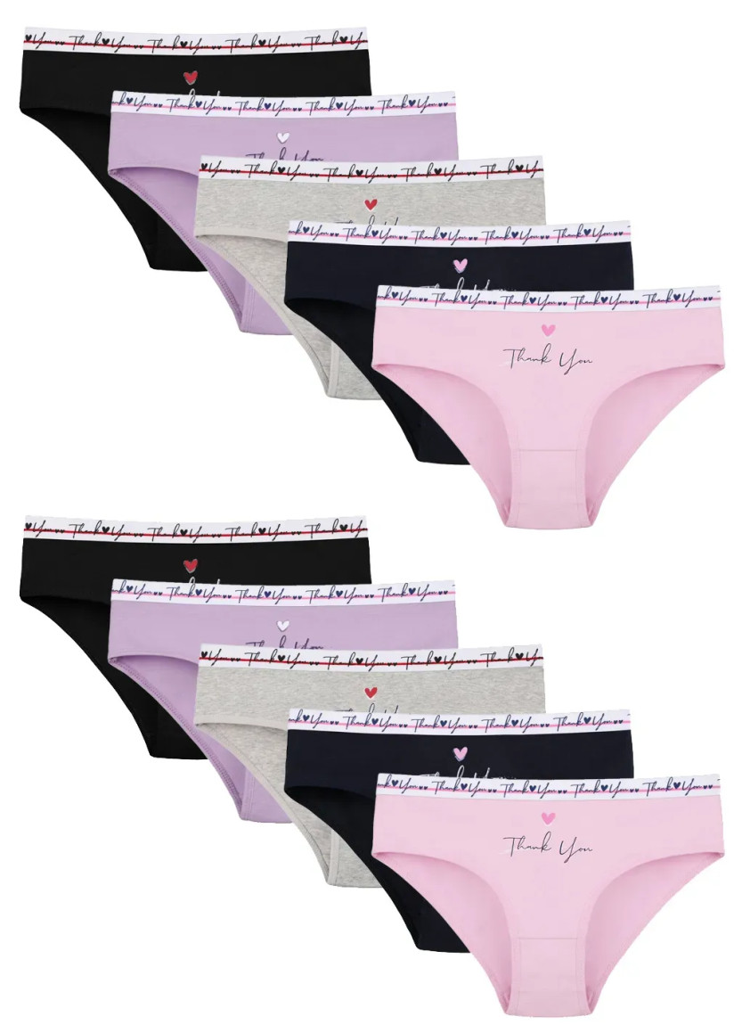 Donella 5171PB211 Assorted 10-Pack Girls' Briefs — Istanbul wholesale supplier