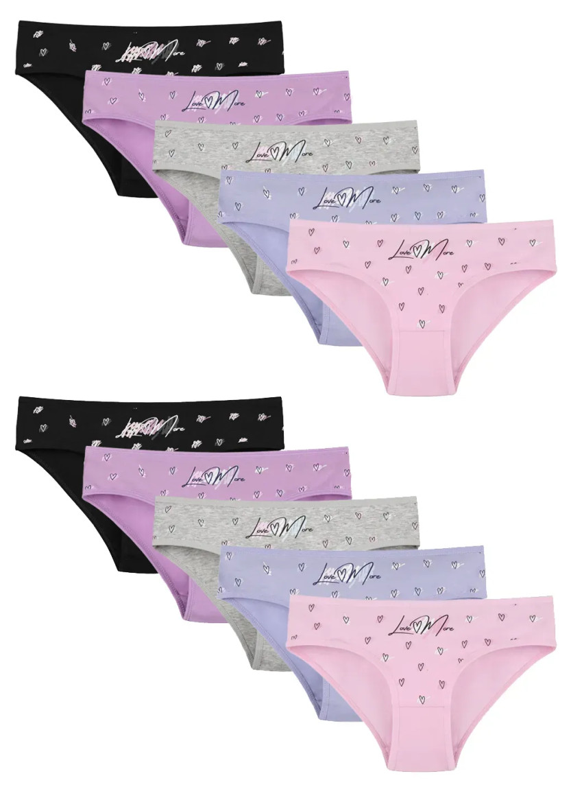 Donella 5171PB217 Assorted 10-Pack Girls' Briefs — factory-direct from Turkey