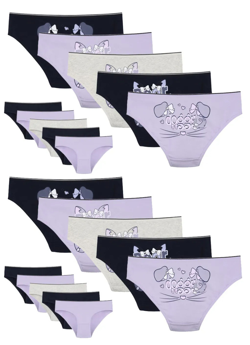 Donella 5171PB240 Assorted 10-Pack Girls' Briefs — Turkish factory wholesale