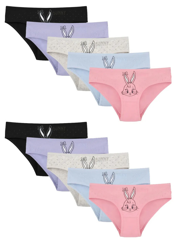 Donella 5171PB241 Assorted 10-Pack Girls' Briefs — wholesale from Turkey