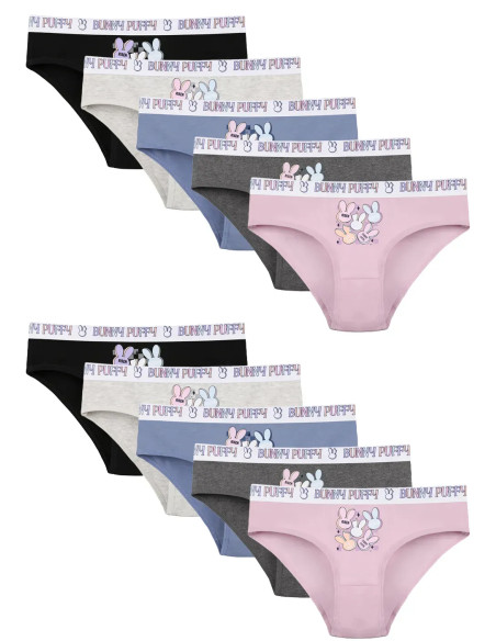 Donella 5171PB249 Assorted 10-Pack Girls' Briefs — direct Turkish factory supply