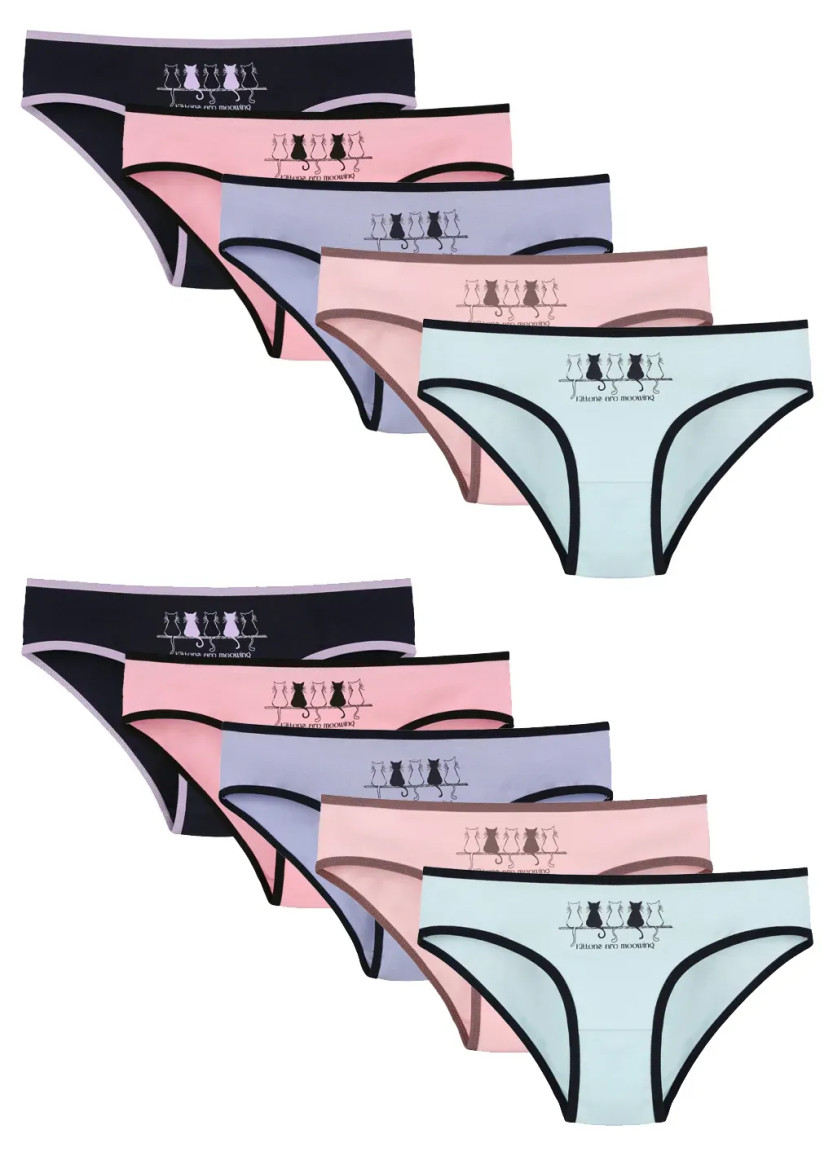 Donella 5171PB260 Assorted 10-Pack Girls' Briefs — wholesale for boutiques