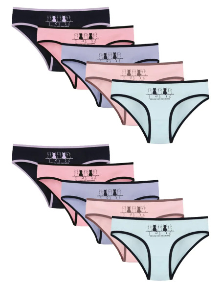 Donella 5171PB260 Assorted 10-Pack Girls' Briefs — wholesale for boutiques