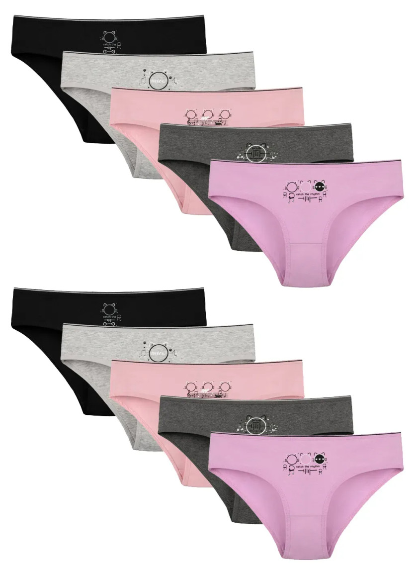 Трусики для Девочек (Ассорти) 10 шт/уп. Donella 5171PB262 — турецкий текстиль оптом