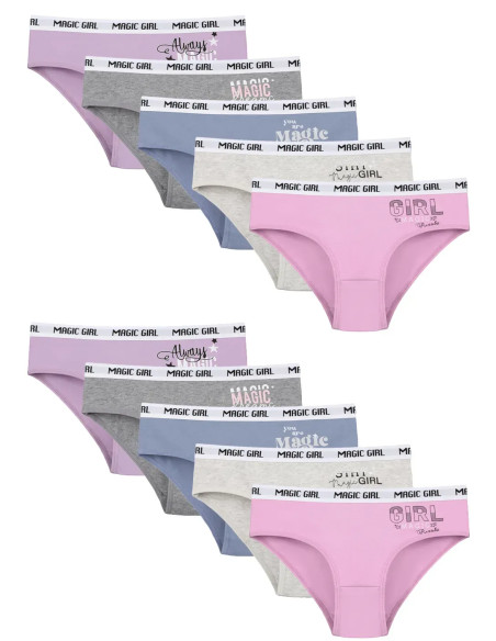 Donella 5171PB97 Assorted 10-Pack Girls' Briefs — Istanbul wholesale supplier