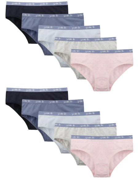 Donella 5171WD9-AR Assorted 10-Pack Girls' Briefs — Turkish textile wholesale