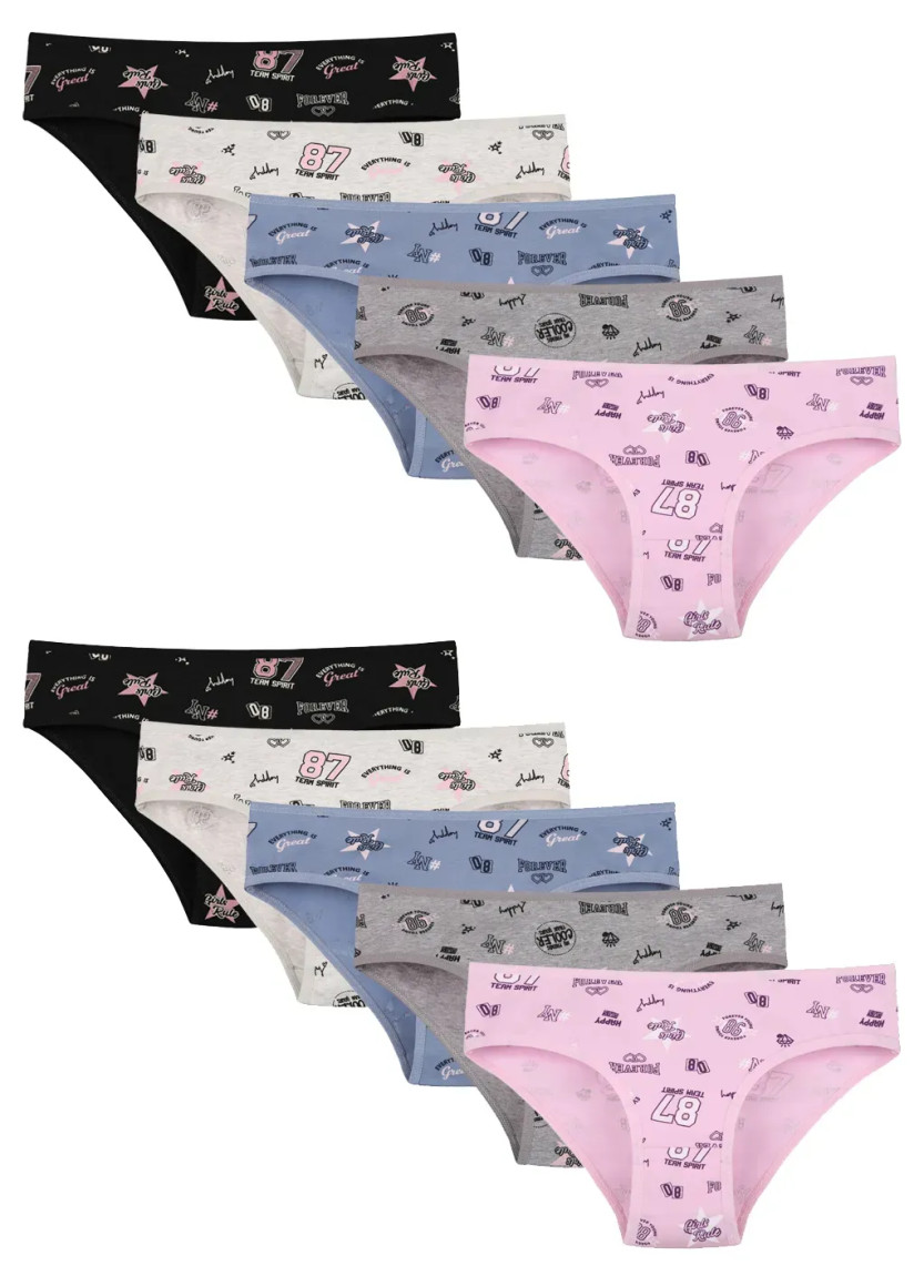 Donella 518139 Assorted 10-Pack Girls' Briefs — Turkey wholesale collection
