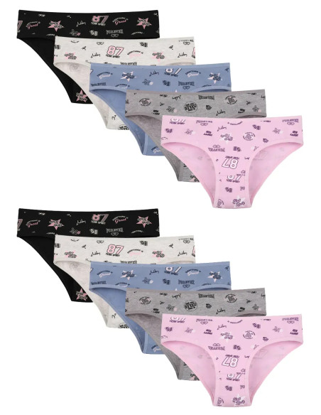 Donella 518139 Assorted 10-Pack Girls' Briefs — Turkey wholesale collection