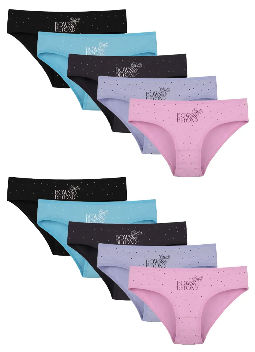 Donella 5181B47 Assorted 10-Pack Girls' Briefs — direct Turkish factory supply