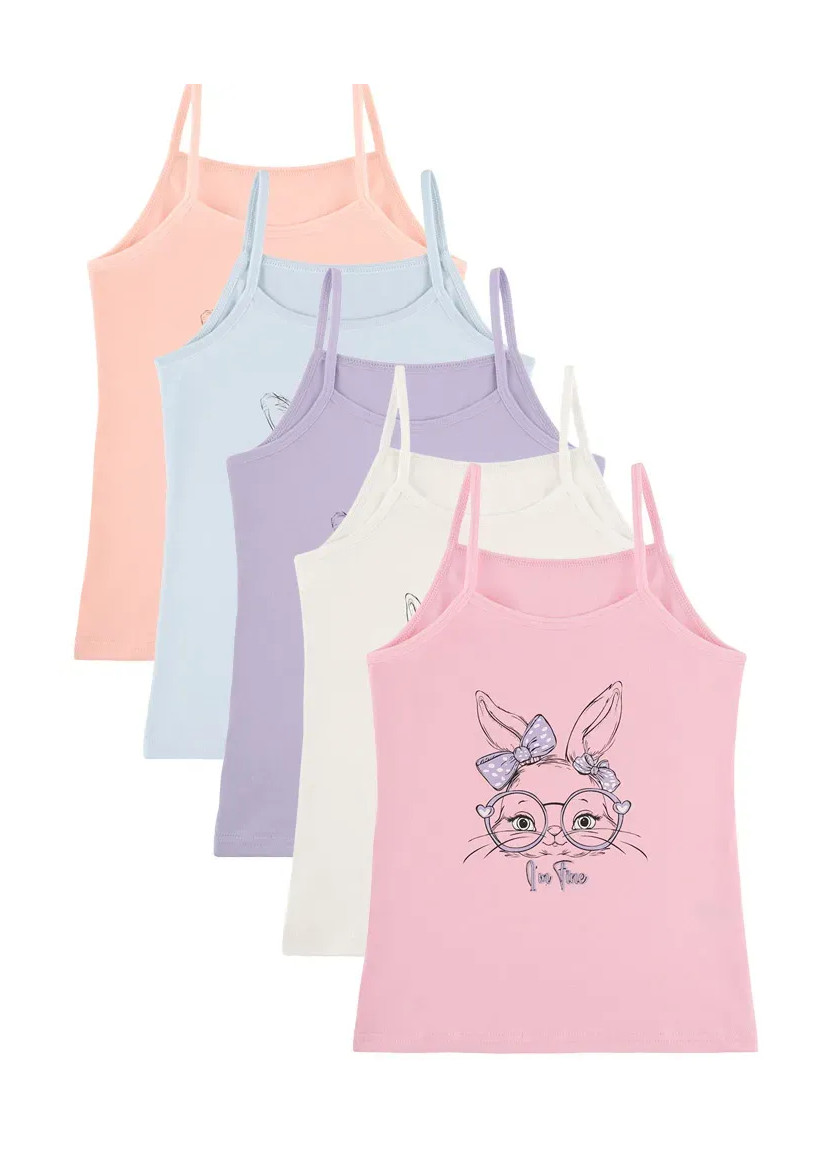 Donella 4371PB251 Assorted 10-Pack Girls' Tank Top — Turkish textile wholesale