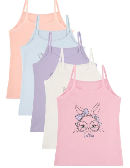 Donella 4371PB251 Assorted 10-Pack Girls' Tank Top — Turkish textile wholesale