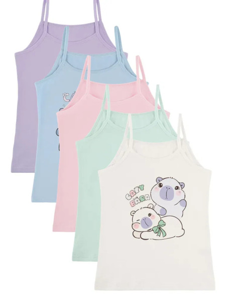 Donella 4371PB252 Assorted 10-Pack Girls' Tank Top — Istanbul wholesale supplier