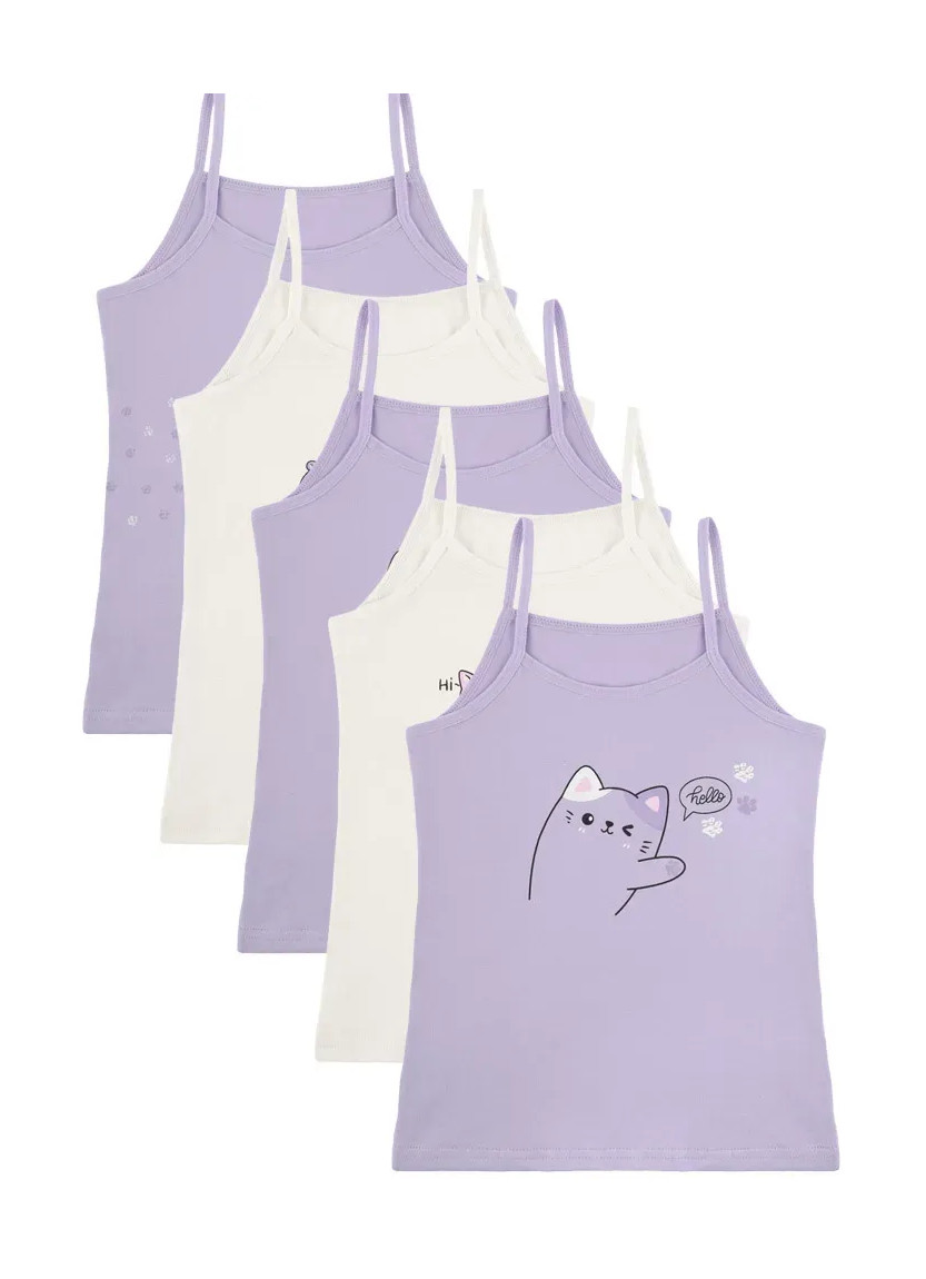 Donella 4371PB254 Assorted 10-Pack Girls' Tank Top — Turkish factory wholesale