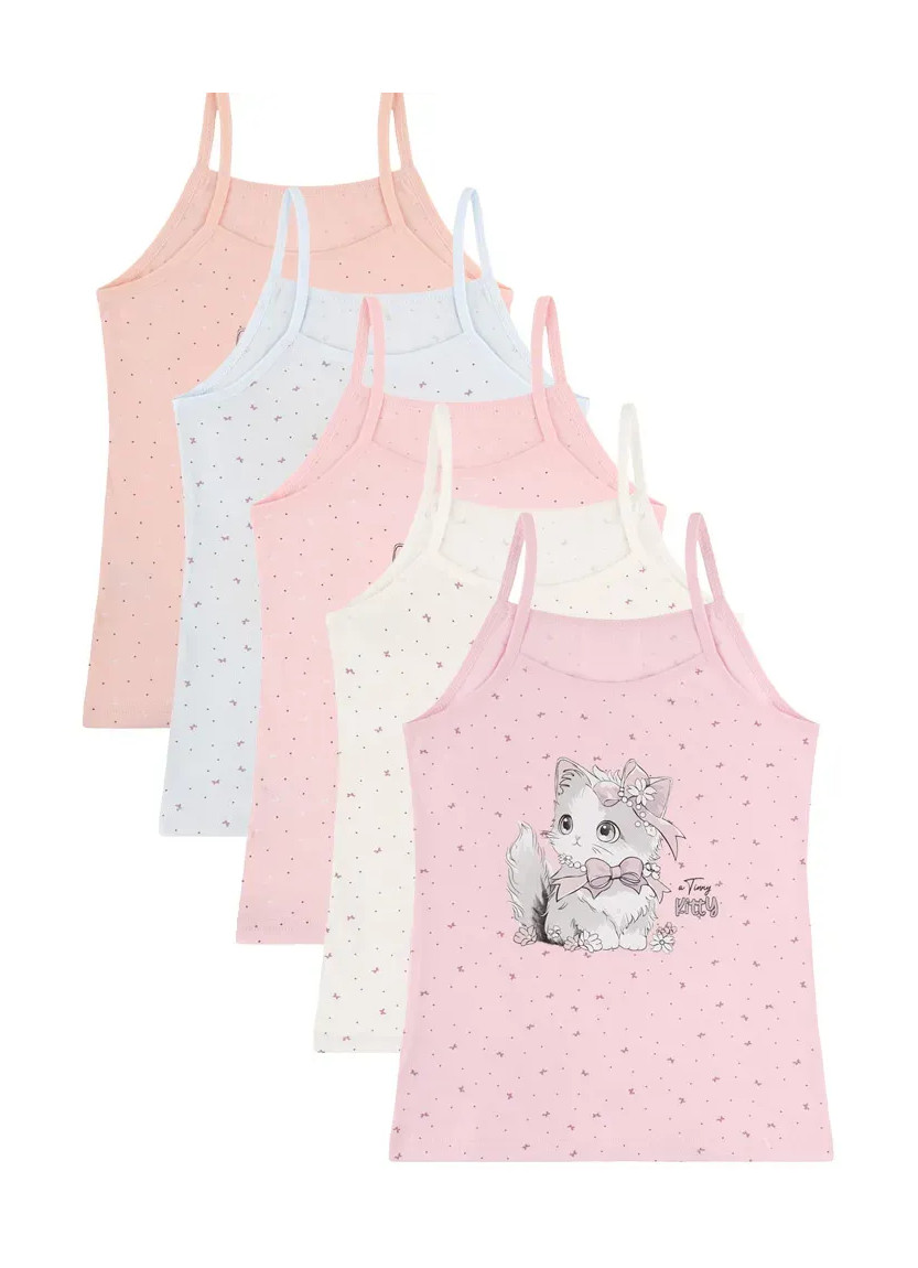 Donella 4381B48 Assorted 10-Pack Girls' Tank Top — direct Turkish factory supply