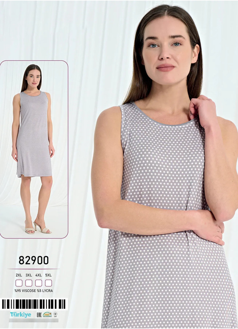 Женская Ночная Сорочка Без Рукавов Вискоза (2XL+3XL+4XL+5XL) Caroline 82900 — оптом для магазинов и бутиков