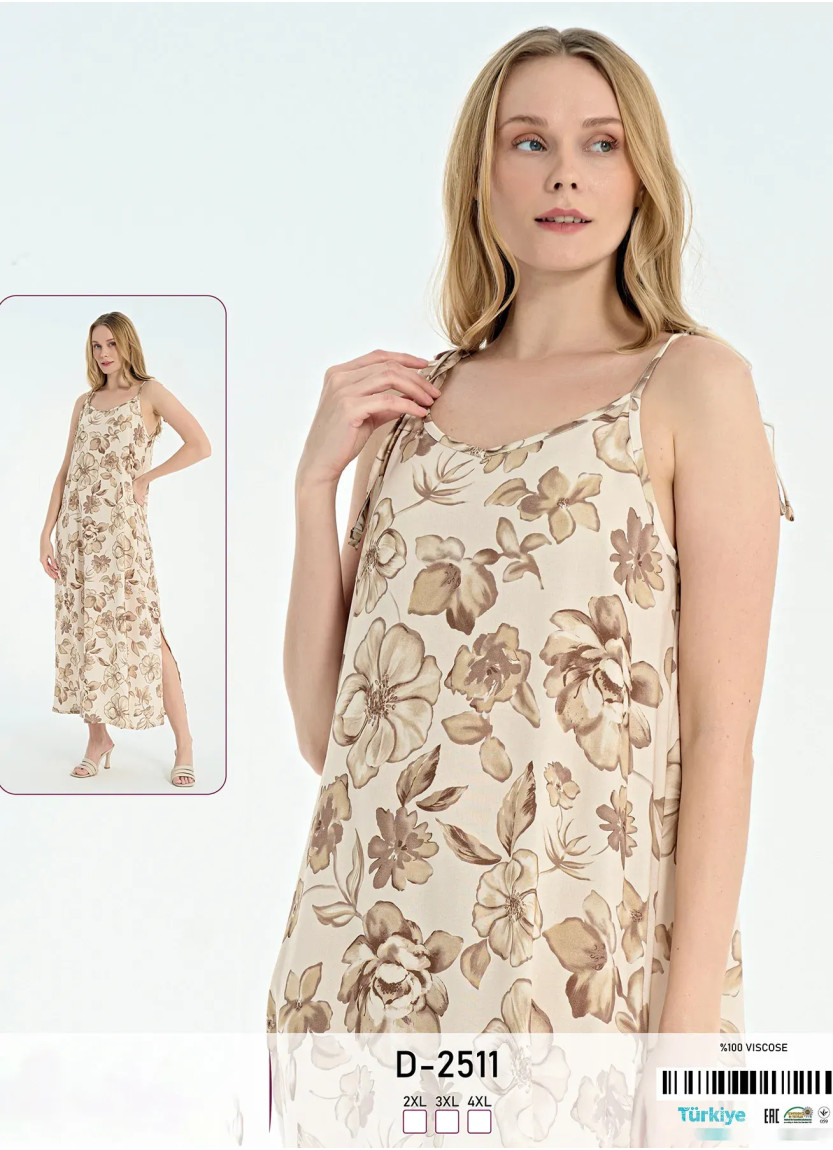 Caroline D-2511 Viscose Dress (2XL+3XL+4XL) — direct Turkish factory supply