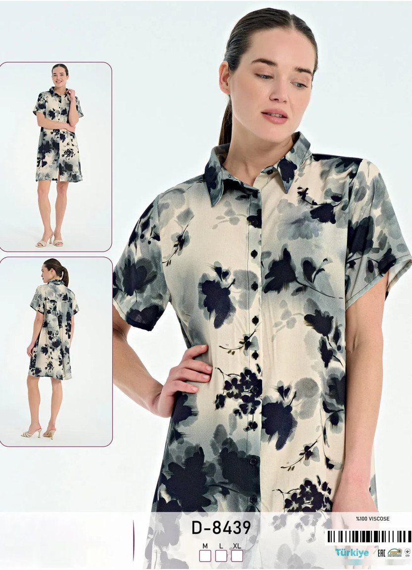 Caroline D-8439 Viscose Dress (M+L+XL) — direct Turkish factory supply