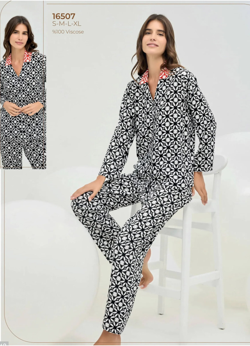 Sevim 16507 Viscose Women's Pajama Set (S+M+L+XL) — wholesale from Turkey