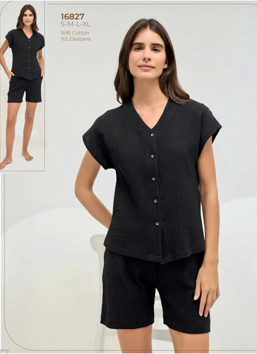 Sevim 16827 Shorts Homewear Set (S+M+L+XL) — direct Turkish factory supply