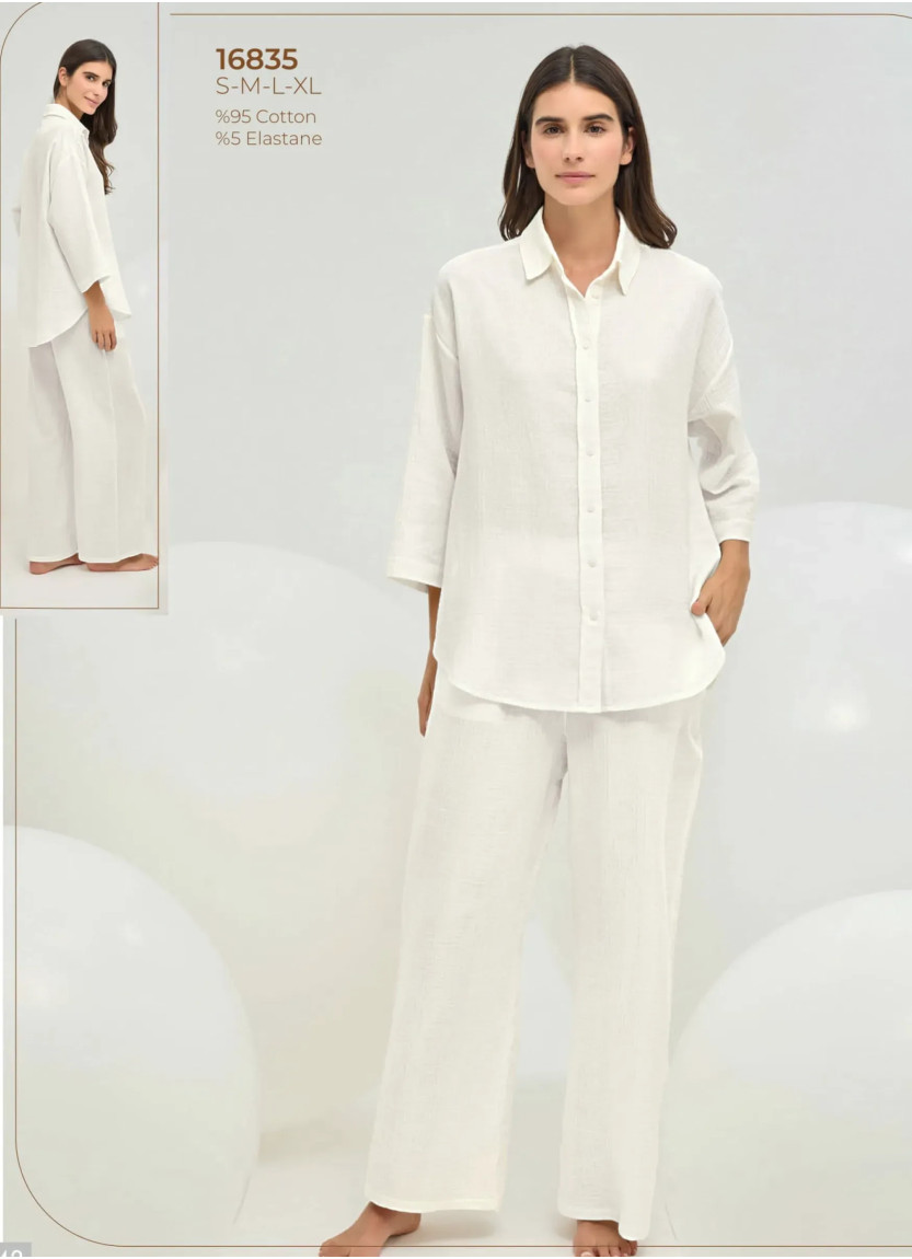 Sevim 16835 Pants Homewear Set (S+M+L+XL) — Turkish textile wholesale