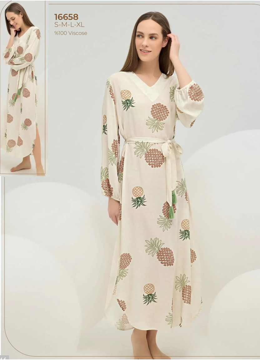 Sevim 16658 Viscose Dress (S+M+L+XL) — wholesale from Turkey