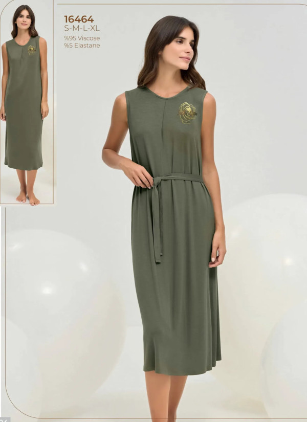 Sevim 16464 Viscose Dress (S+M+L+XL) — wholesale from Turkey