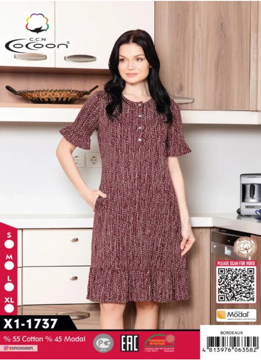 CCNX1-1737_BOX Modal Dress (S+M+L+XL) — wholesale from Turkey
