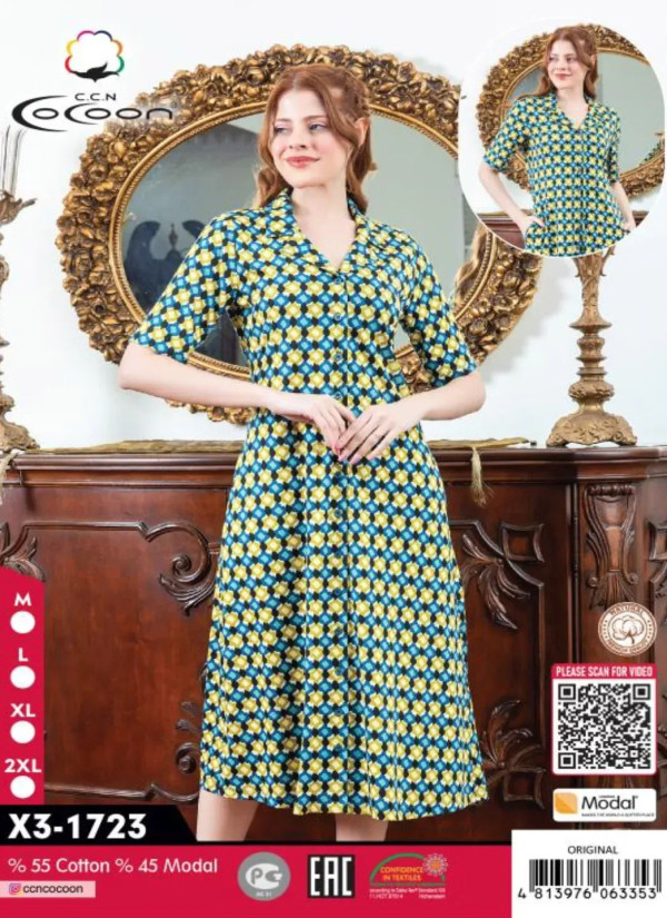 CCNX3-1723_ORI Modal Dress (M+L+XL+2XL) — direct Turkish factory supply