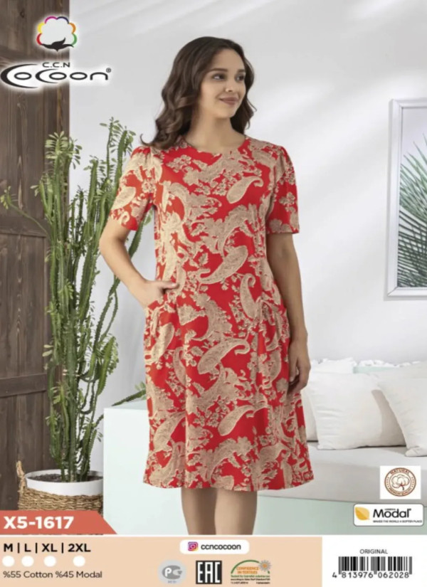 CCNX5-1617_ORI Modal Dress (M+L+XL+2XL) — factory-direct from Turkey