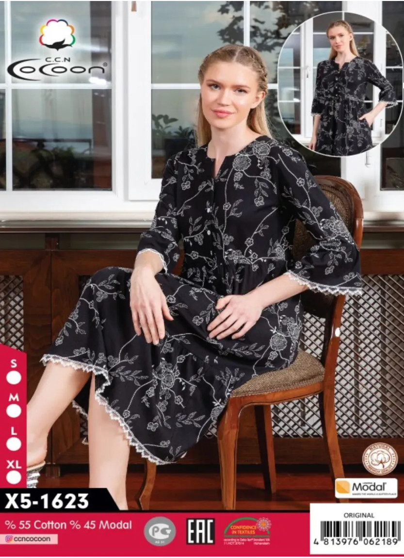 CCNX5-1623_ORI Modal Dress (S+M+L+XL) — direct Turkish factory supply