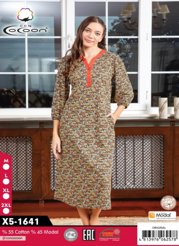 CCNX5-1641_ORI Modal Dress (M+L+XL+2XL) — factory-direct from Turkey